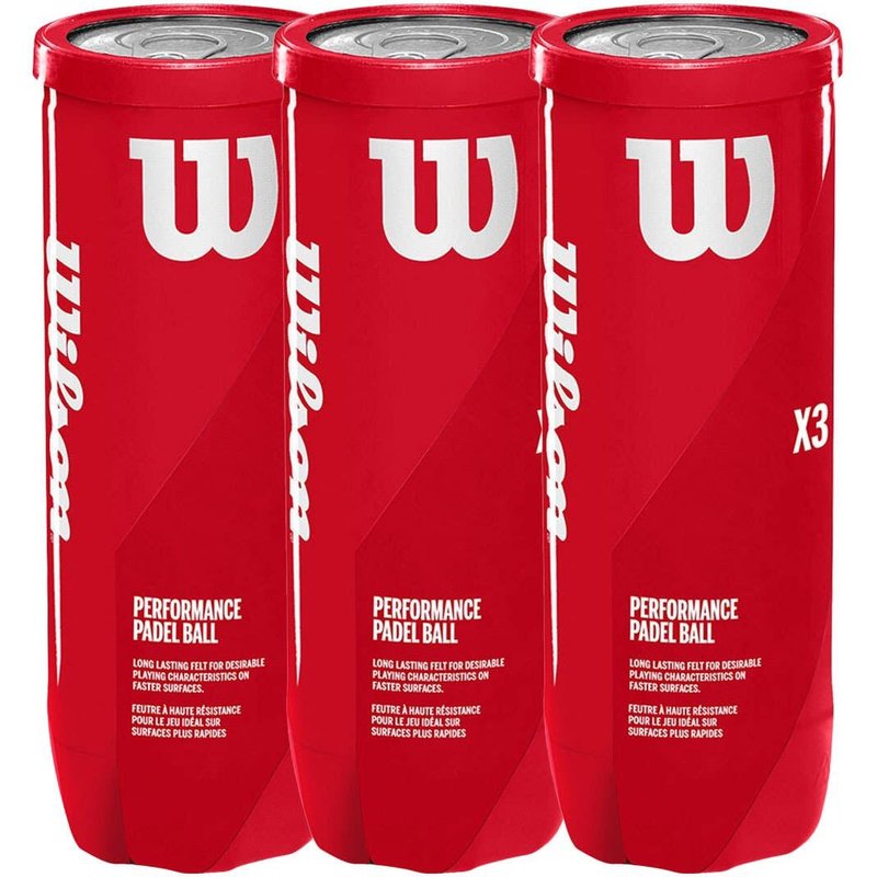 3er-pack Wilson Performance Padel Bälle