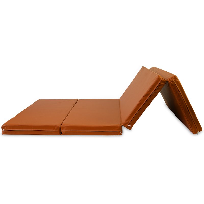 Fitnessmatte - faltbar, gepolstert - JEFLEX - braun