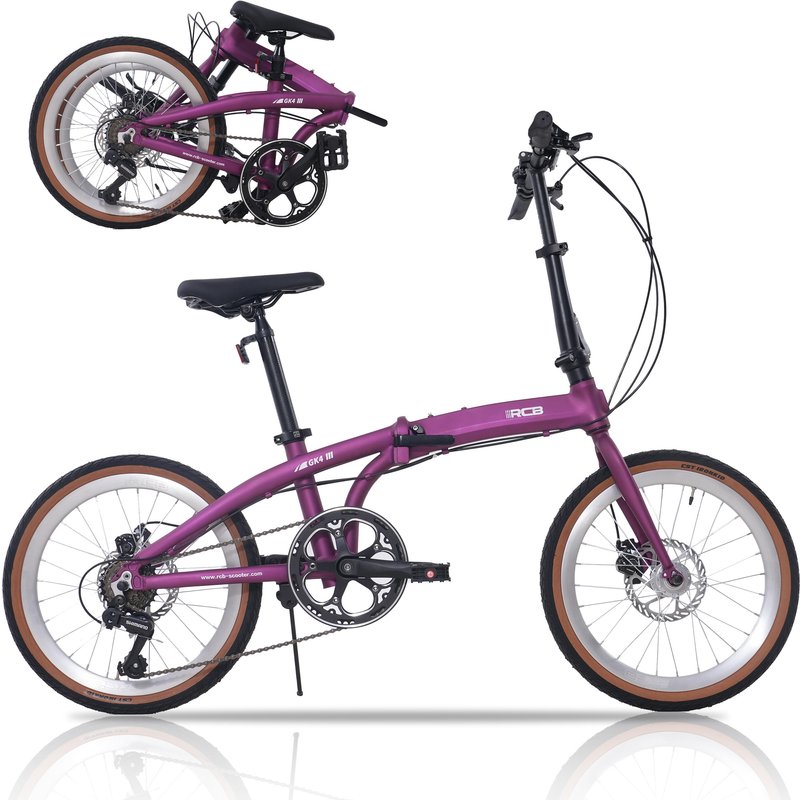 Faltfahrrad RCB GK4 20" Aluminium, 7 Gänge, Scheibenbremsen, ab 14 Jahren