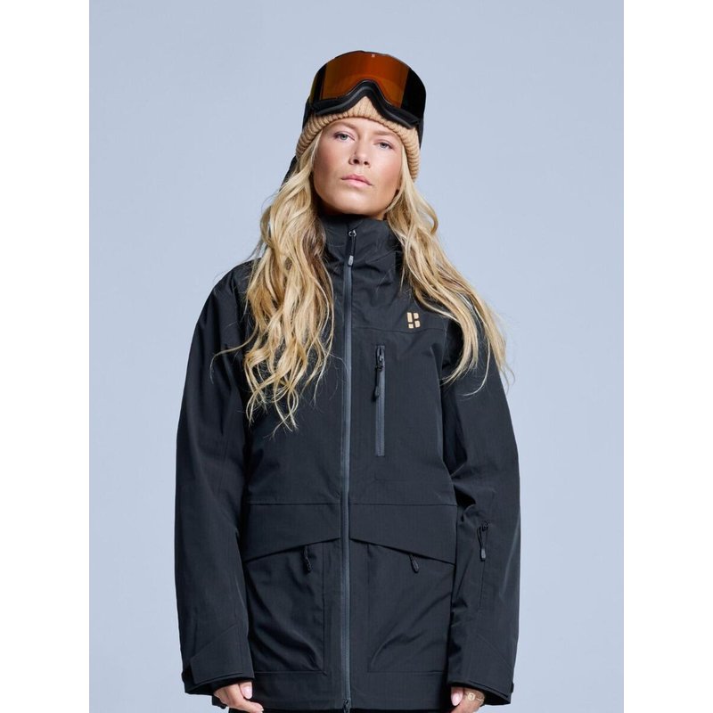 Skijacke - Damen - Hardshell - Freeride 3L - Schwarz