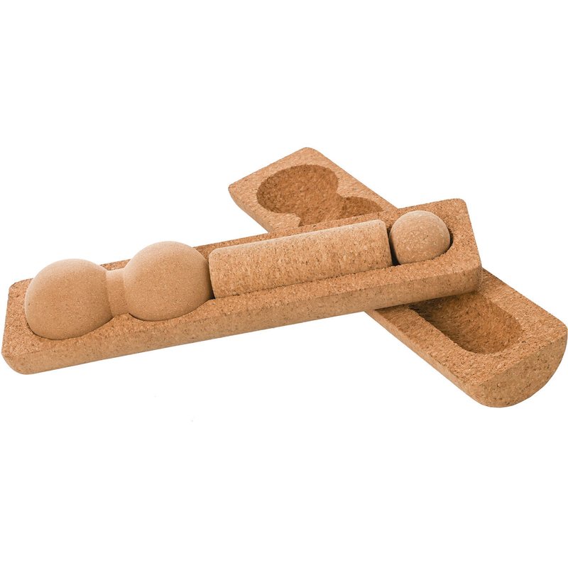 F2 Balance Board Zubehör Multi Roll Set Korkrollen und Bälle Natur