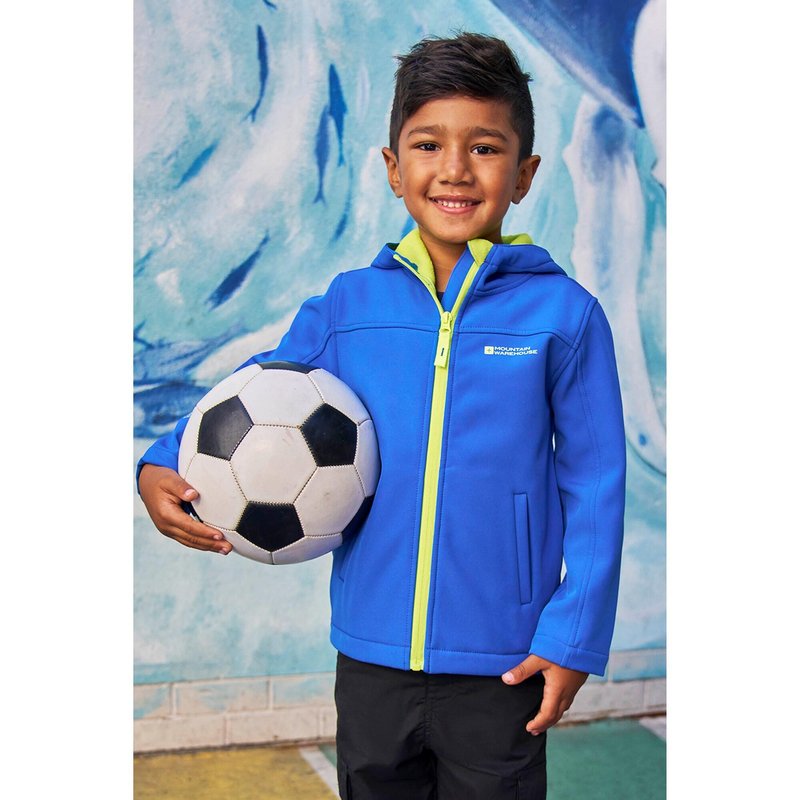 Kinder Wandern Softshelljacke Wasserabweisend Winddicht Kapuze - Exodus