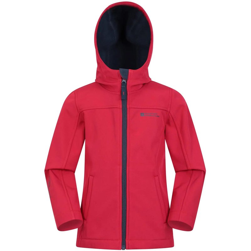 Kinder Wandern Softshelljacke Wasserabweisend Winddicht Kapuze - Exodus