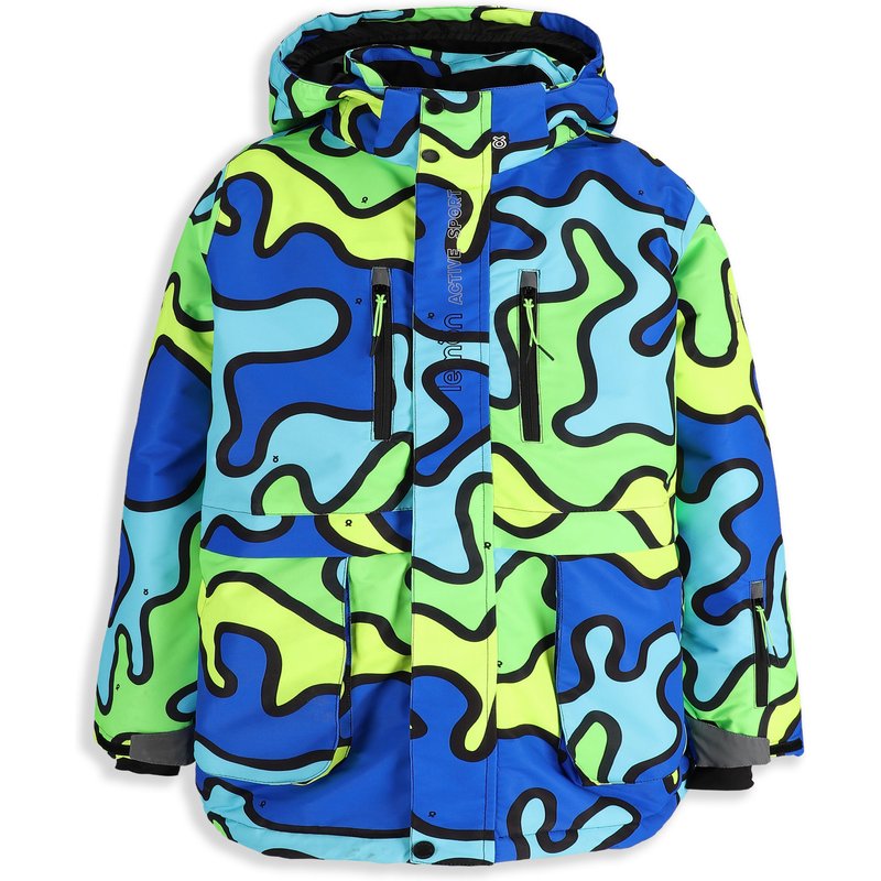 Kinder Skijacke mit Kapuze ZL5 bunt