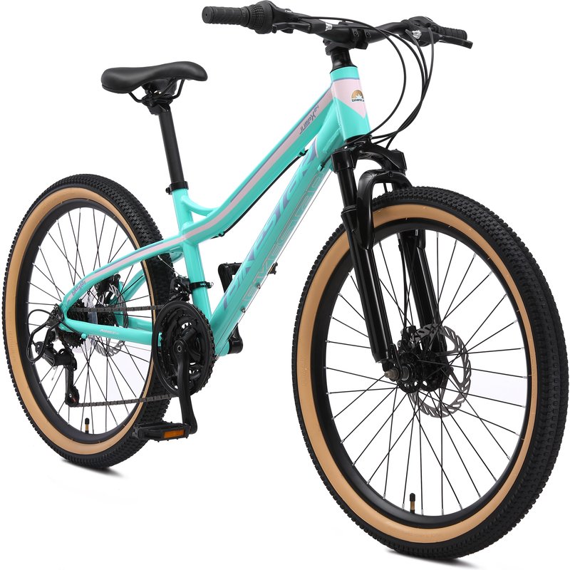 MTB 24" aluminium, Kinderrad 9 Jahre, hardtail, 21 Gang, Scheibenbremse