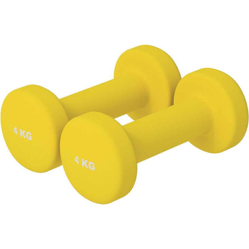 Hantelset - Neopren, 2x4kg, Kurzhanteln, Hanteln, Gymnastikhanteln, Dumbbells