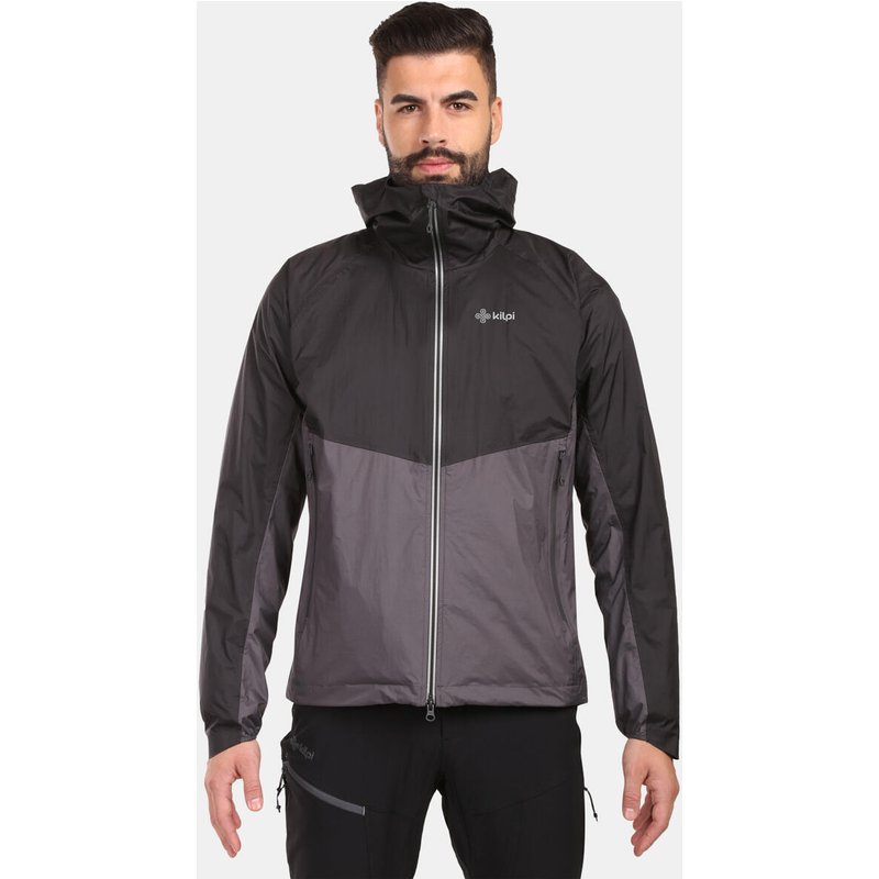 Herren Hardshelljacke Kilpi Hurricane-M Schwarz/Dunkelgrau