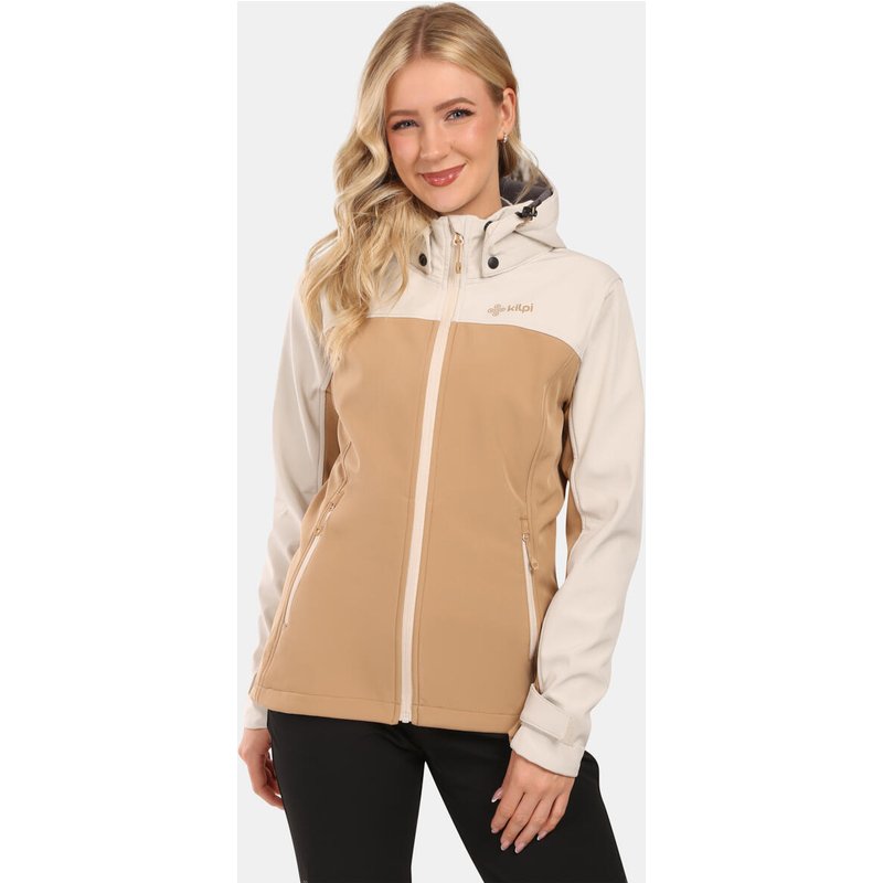Damen Softshelljacke Kilpi Ravia-W Beige, wasserdicht und winddicht