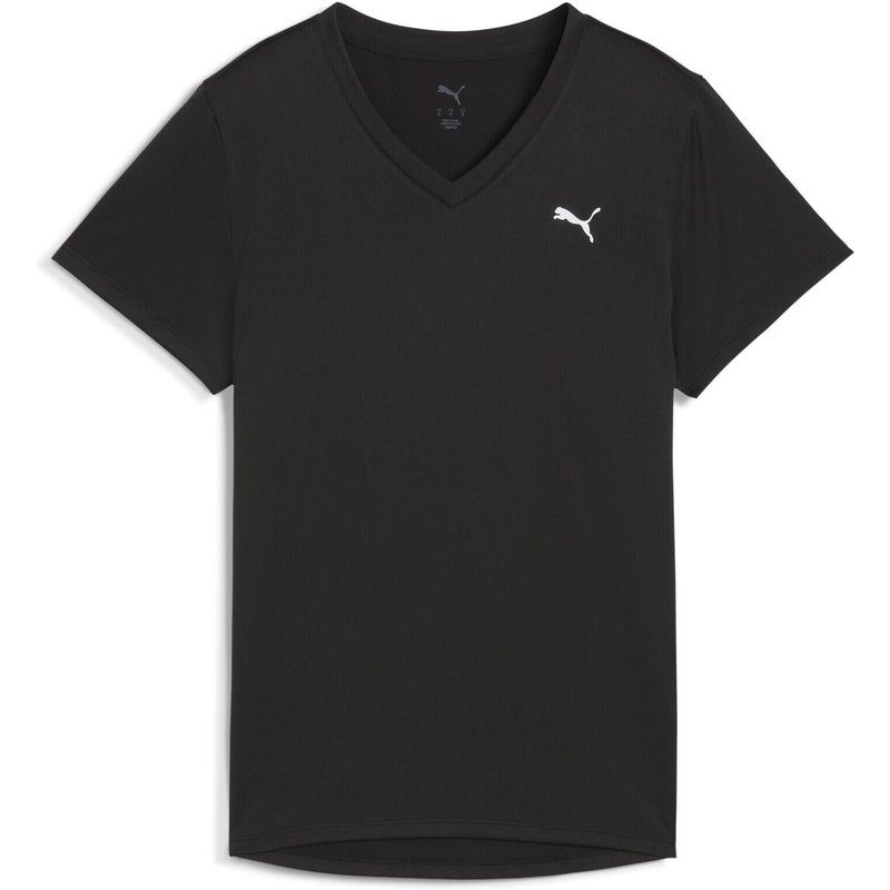 TAD ESSENTIALS T-Shirt mit V-Ausschnitt Damen PUMA