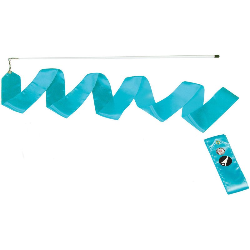 Gymnastikband mit Stab RSG Hellblau 5 m Mädchen Gymnastik Unisex Hellblau