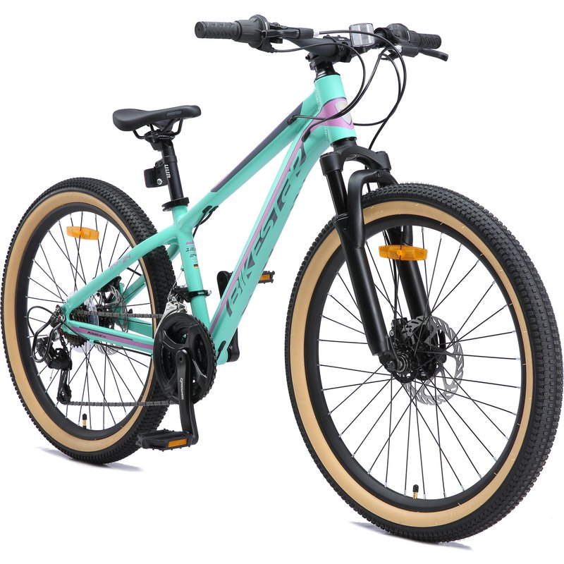 MTB 24" aluminium, Kinderrad 9 Jahre, 21 Gang, Scheibenbremse