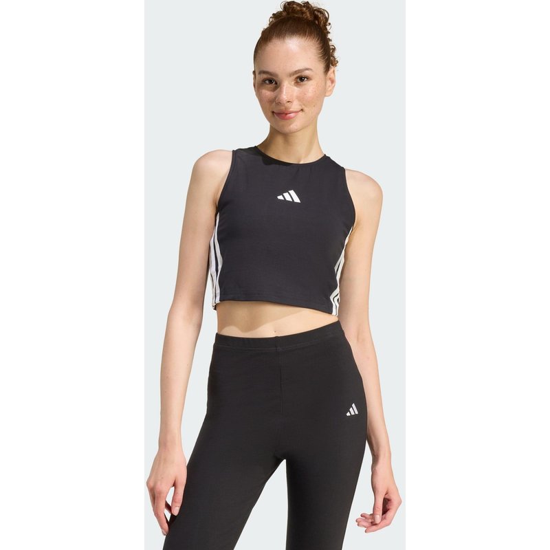 ESSENTIALS 3-STREIFEN GEPOLSTERTES TANKTOP