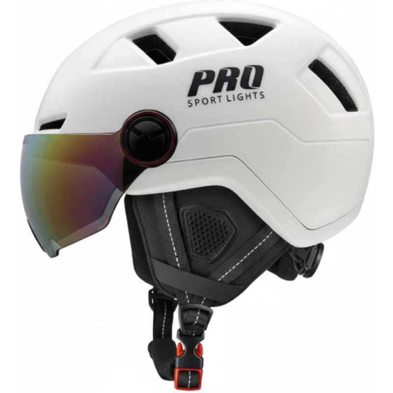 Speed Pedelec Helm mit Visier & Ohrenwärmern - Weiß