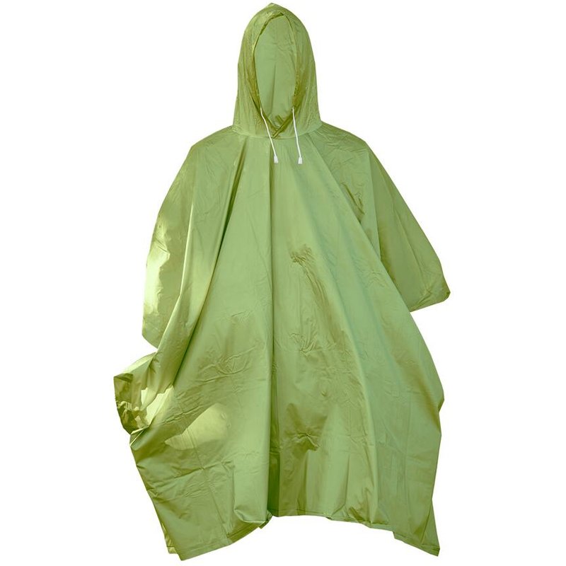 Wasserdichter Poncho Yate PVC grün Einheitsgröße kompakt und leicht
