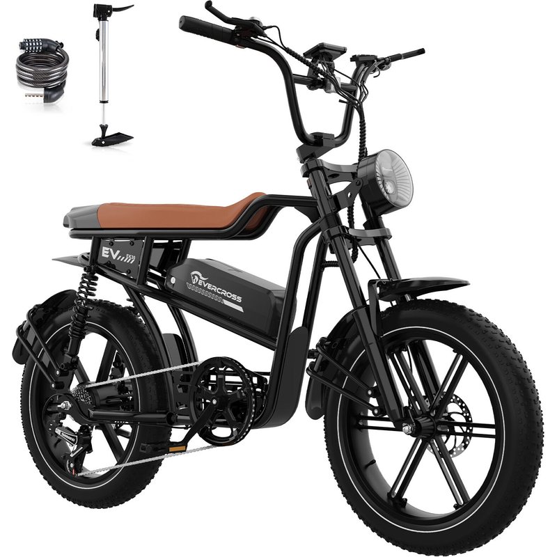 Elektro EK30 MTB Fat Bike 20"x4" – Doppelte Federung, 250W, 48V 15,6Ah