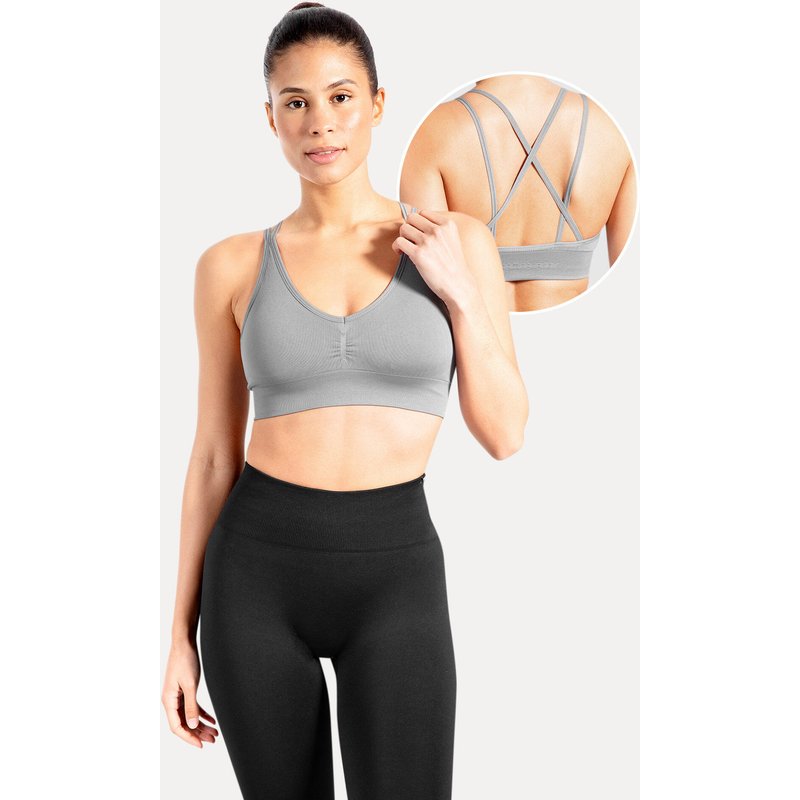 Damen Sport BH Katrin Grau