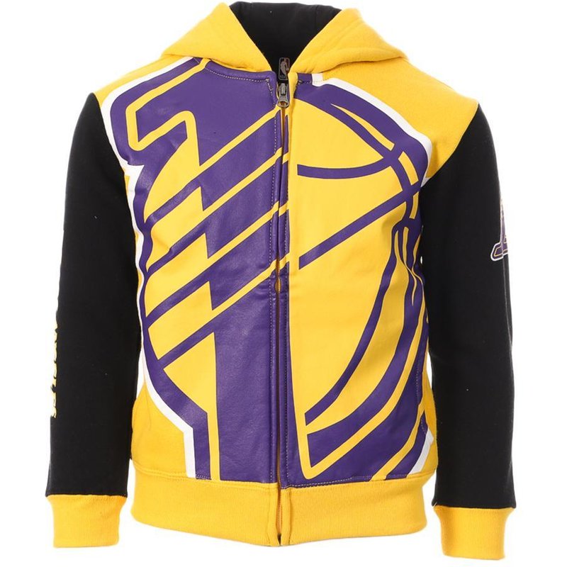 NBA Los Angeles Lakers Jungen Hoodie mit Reißverschluss Gelb/Lila