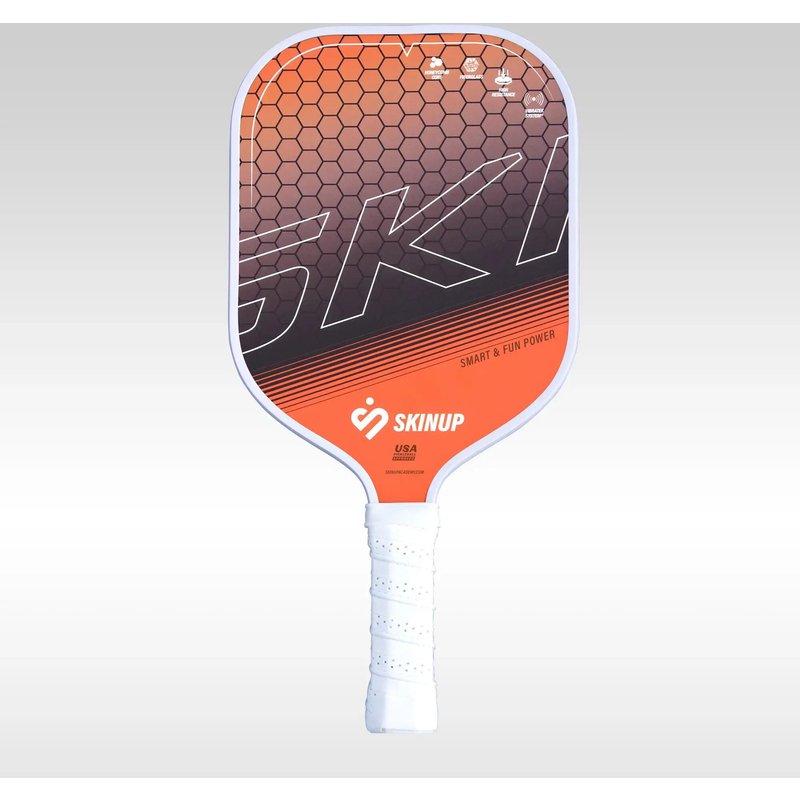 Smart & Fun+ orangefarbener Pickleball-Schläger - SKINUP Sport