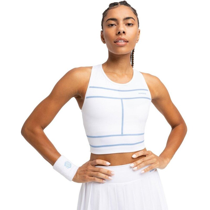 Women Tennis 's cropped tank top NetMuve White White