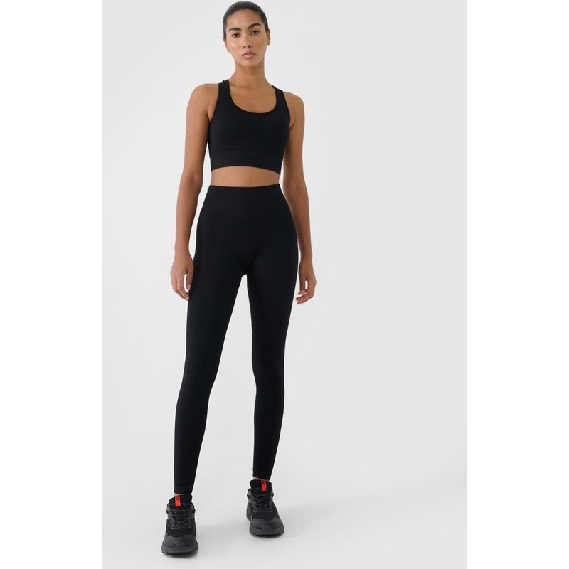 Nahtlose, hochgeschnittene Fitness-Leggings für Damen