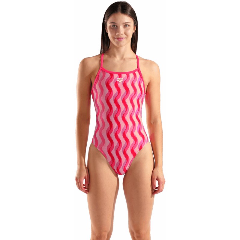 Arena Badpak Ripple Print Roze