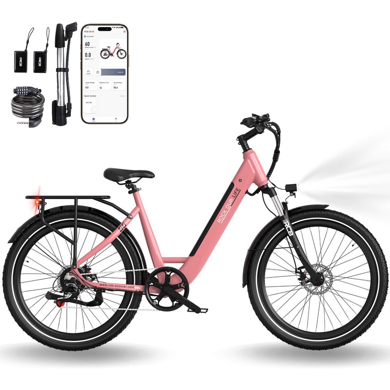 E-Bike City Trekking G6 27,5 Zoll Tiefeinsteiger Drehmomentsensor APP 120km