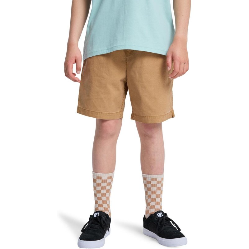 Shorts mit elastischem Bund TAXER YOUTH 15" Braun Junge