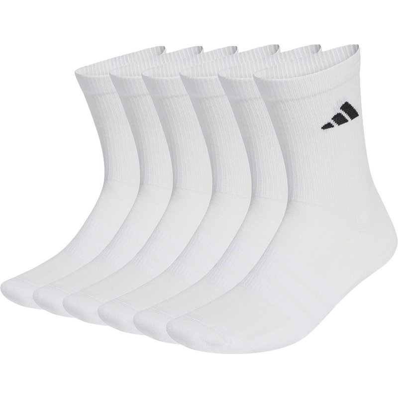 adidas Unisex Cushioned Sportswear Crew Socken 6er-Pack Tennissocken 6 Paar