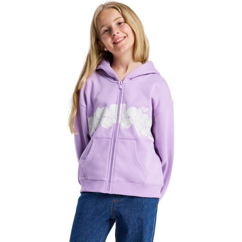 Kapuzenpulli mit Reißverschluss MIDNIGHT HIKE BRUSHED Lila Mädchen 4-16