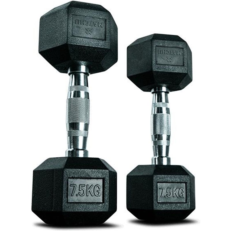 Hantel Hexagon Set – 2 x 7,5 kg – Dumbbell Set - Kurzhantel Set