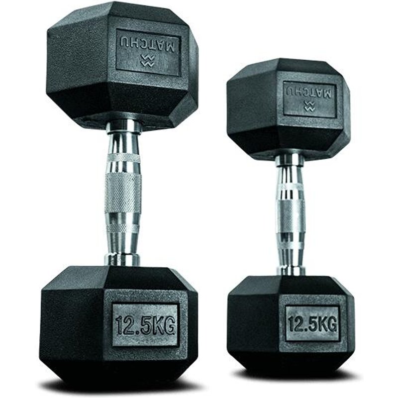 Hantel Hexagon Set – 2 x 12,5 kg – Dumbbell Set - Kurzhantel Set