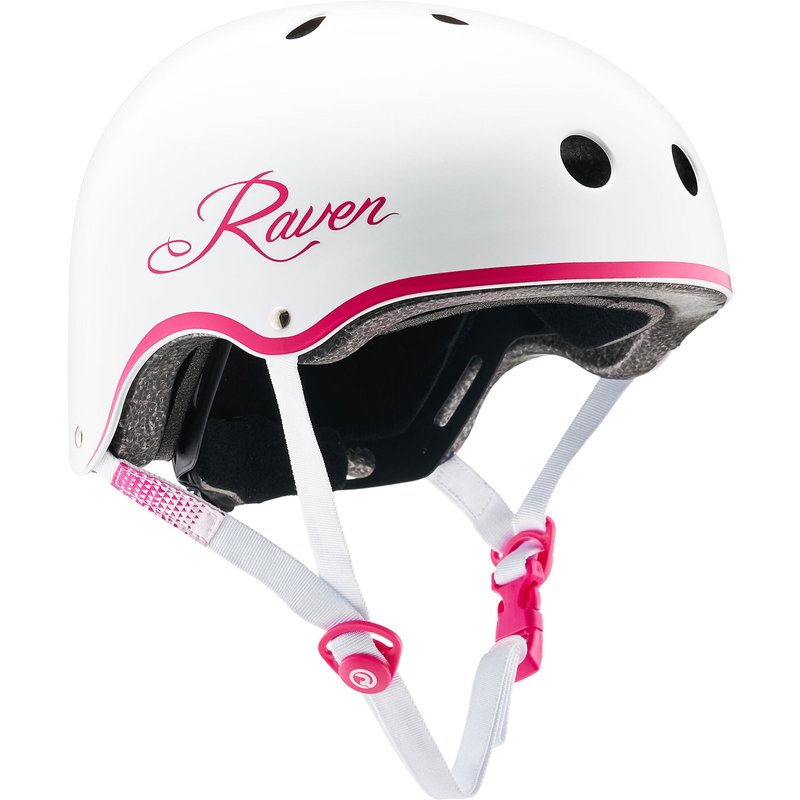 Fahrradhelm, Skateboardhelm für Kinder und Erwachsene Essto Weiß/Rosa