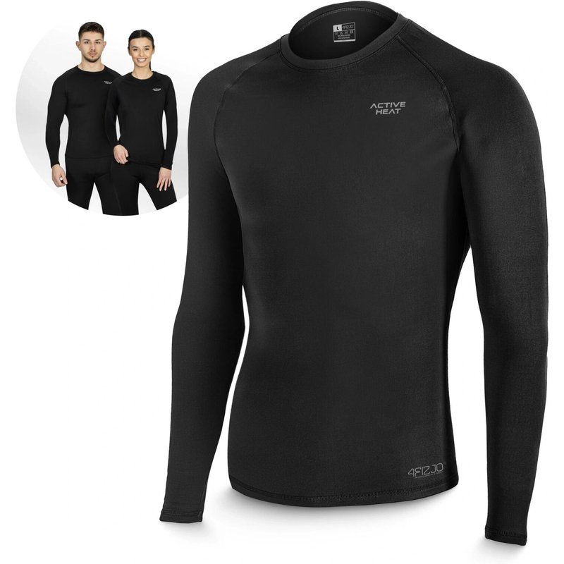 Wärmeshirt unisex 4FIZJO ACTIVE HEAT – schwarz
