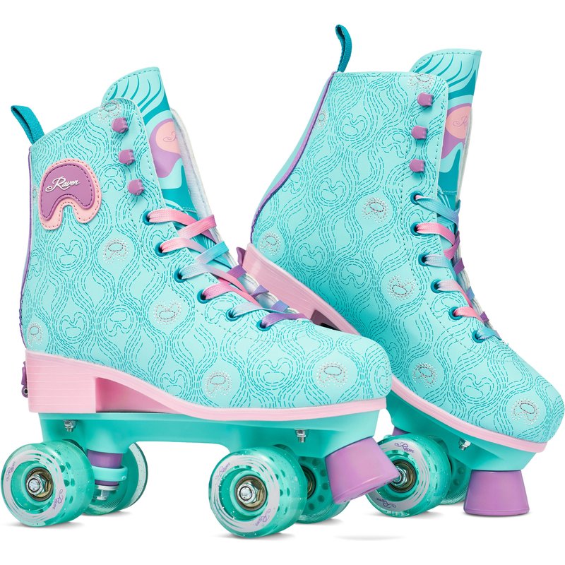 Einstellbare Rollschuhe Pavoni Mint/Pink