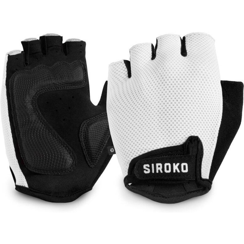 Men & Women Cycling mitts Aero White White