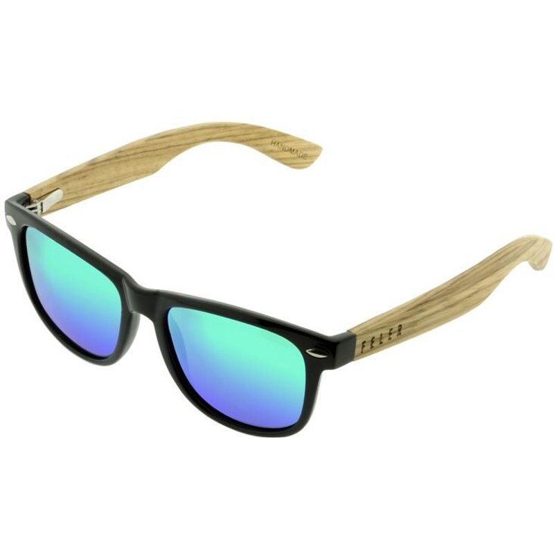 Sonnenbrille Feler 1501M-1 - GREEN Polarisiert aus Holz Unisex 53 mm