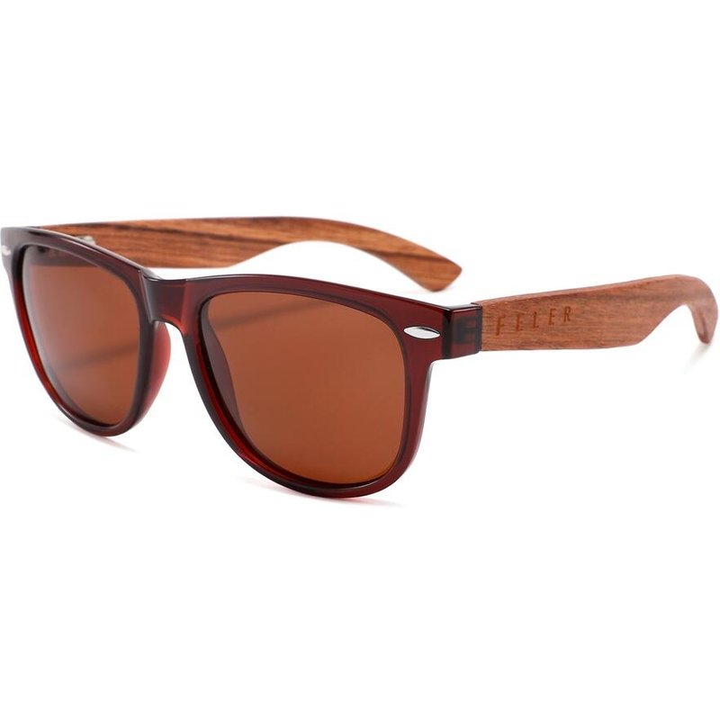 Sonnenbrille aus Holz Feler 2501-2 Unisex, Größe 52 mm