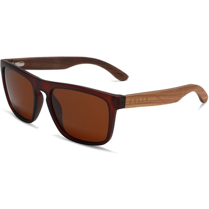 Sonnenbrille aus Holz Feler 2585-2 Unisex, Größe 56 mm