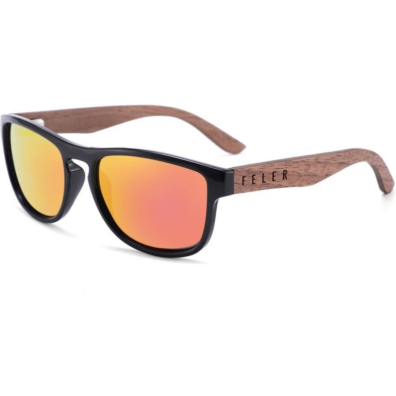 Sonnenbrille aus Holz Feler 2512M-5 Unisex, Größe 52 mm