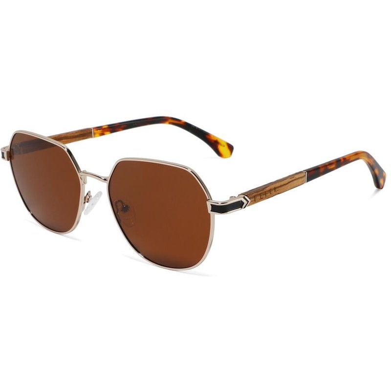 Sonnenbrille aus Holz Feler 2715-2 Unisex, Größe 54 mm