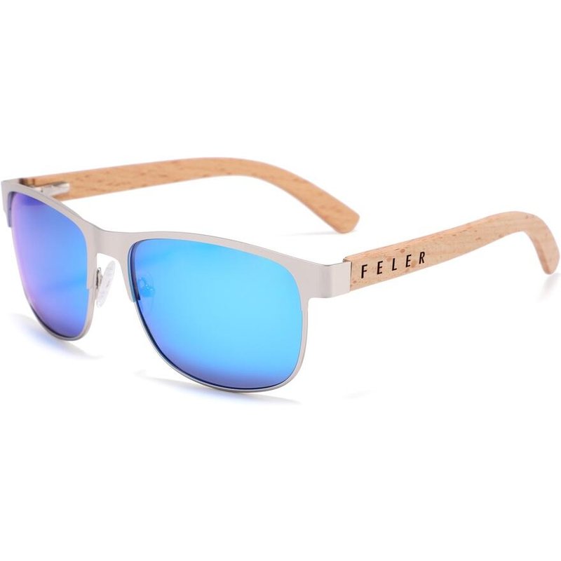 Sonnenbrille aus Holz Feler 2515M-4 Unisex, Größe 55 mm