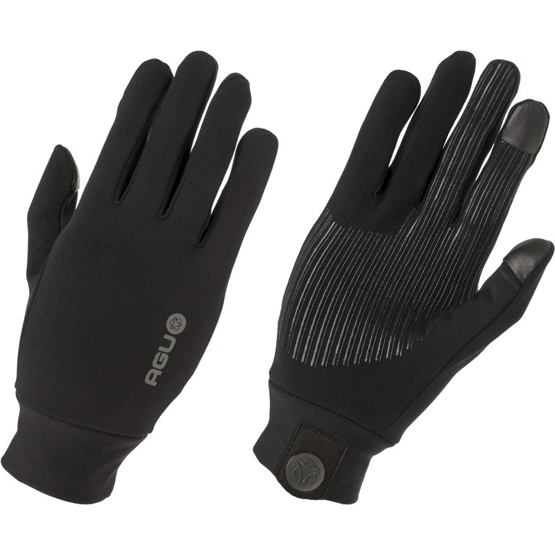 Fahrradhandschuhe Radsport Handschuhe Superstretch Silikongrip Stretch schwarz