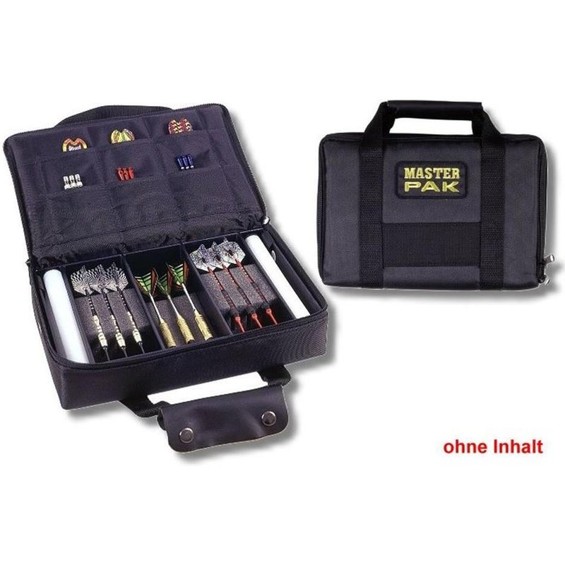 Master PAK - Darttasche Profi für 2-3 montierte Sets - schwarz Dartcase