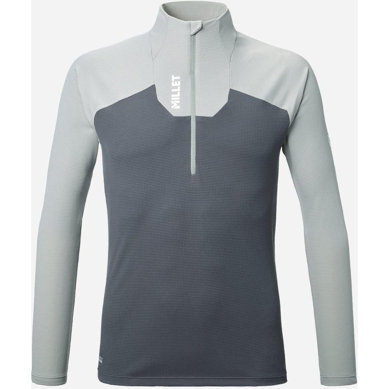 Herren Bergsteigen Langarm-T-Shirt KAMET ZIP