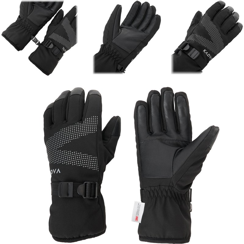 Damen Skihandschuhe KADVA Mountain Flow Pro Leder 3M Thinsulate