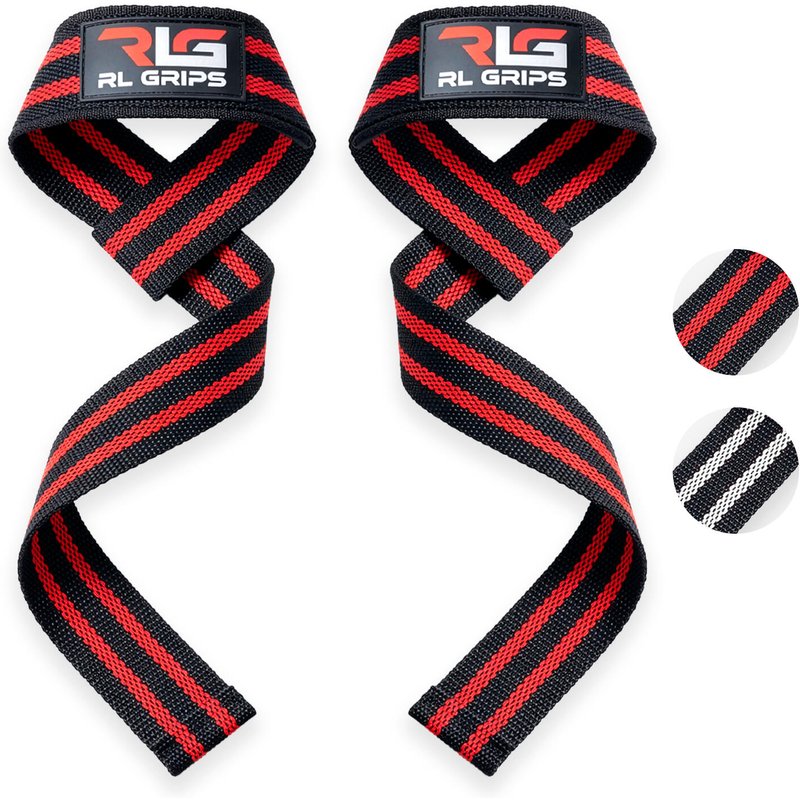 Gepolsterte Gym-Straps RL Grips Rot Krafttraining Fitness