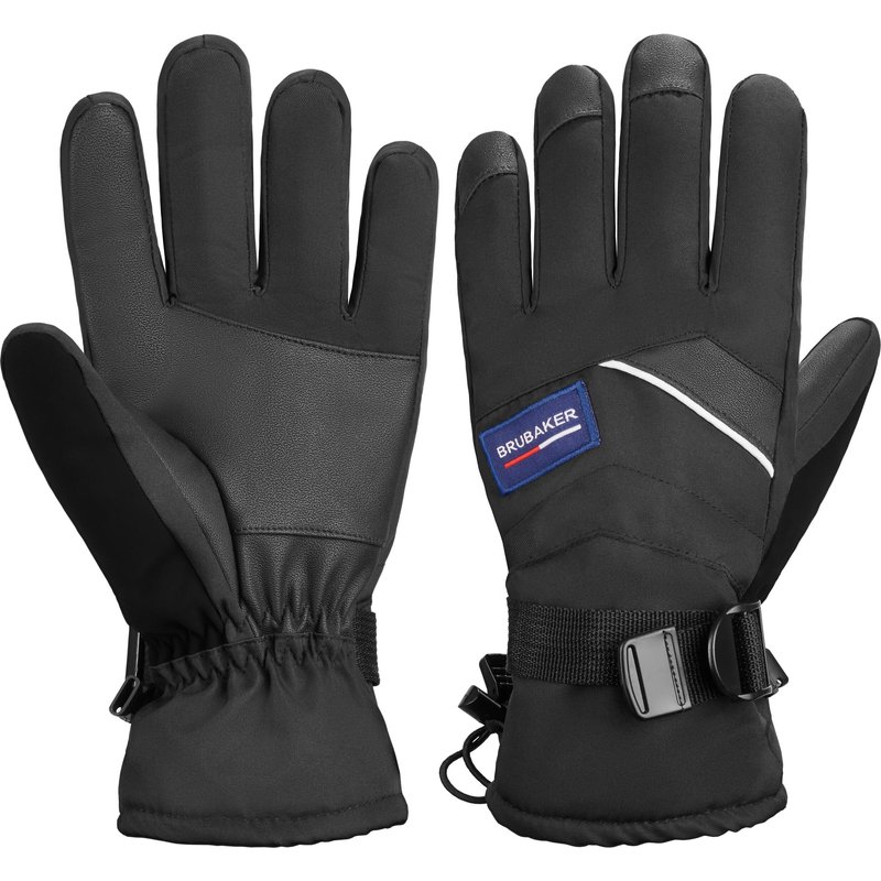 BRUBAKER Winterhandschuhe wasserdicht/winddicht - Ski/Snowboard - Größe S/M