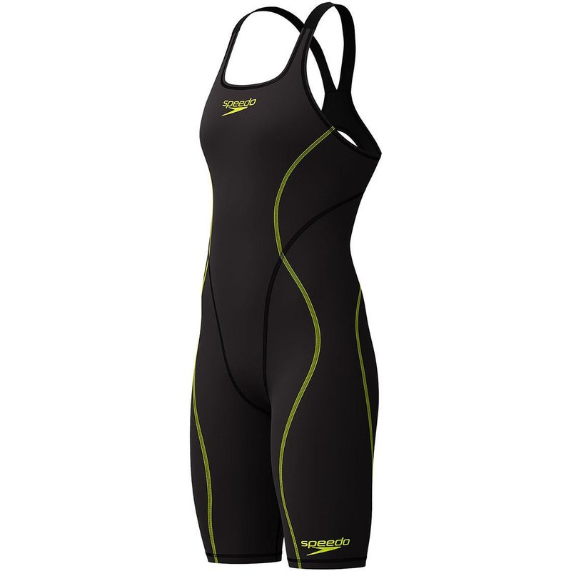 Speedo Fastskin Hyperspark Openback Kneeskin Damen Schwarz UK 22