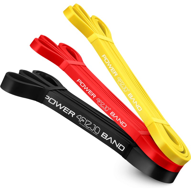 Widerstandsbänder 3er Set 4FIZJO Power Band Fitnessbänder für Training