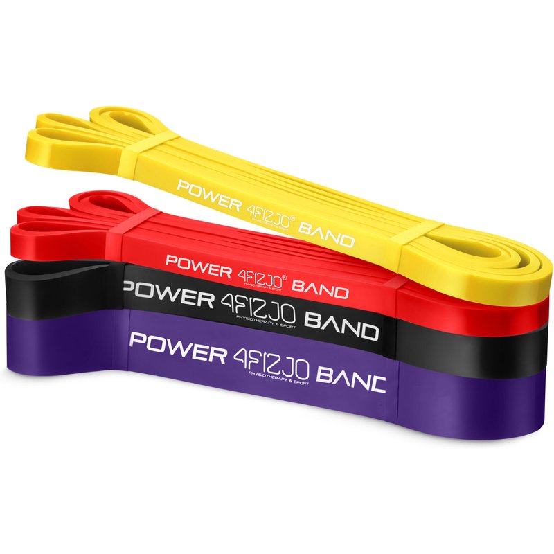 Widerstandsbänder 4er Set 4FIZJO Power Band Fitnessbänder für Training